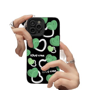 グリーンハートアップル13 PROMAXケース iPhone12/11携帯ケース アイデア スマホケース