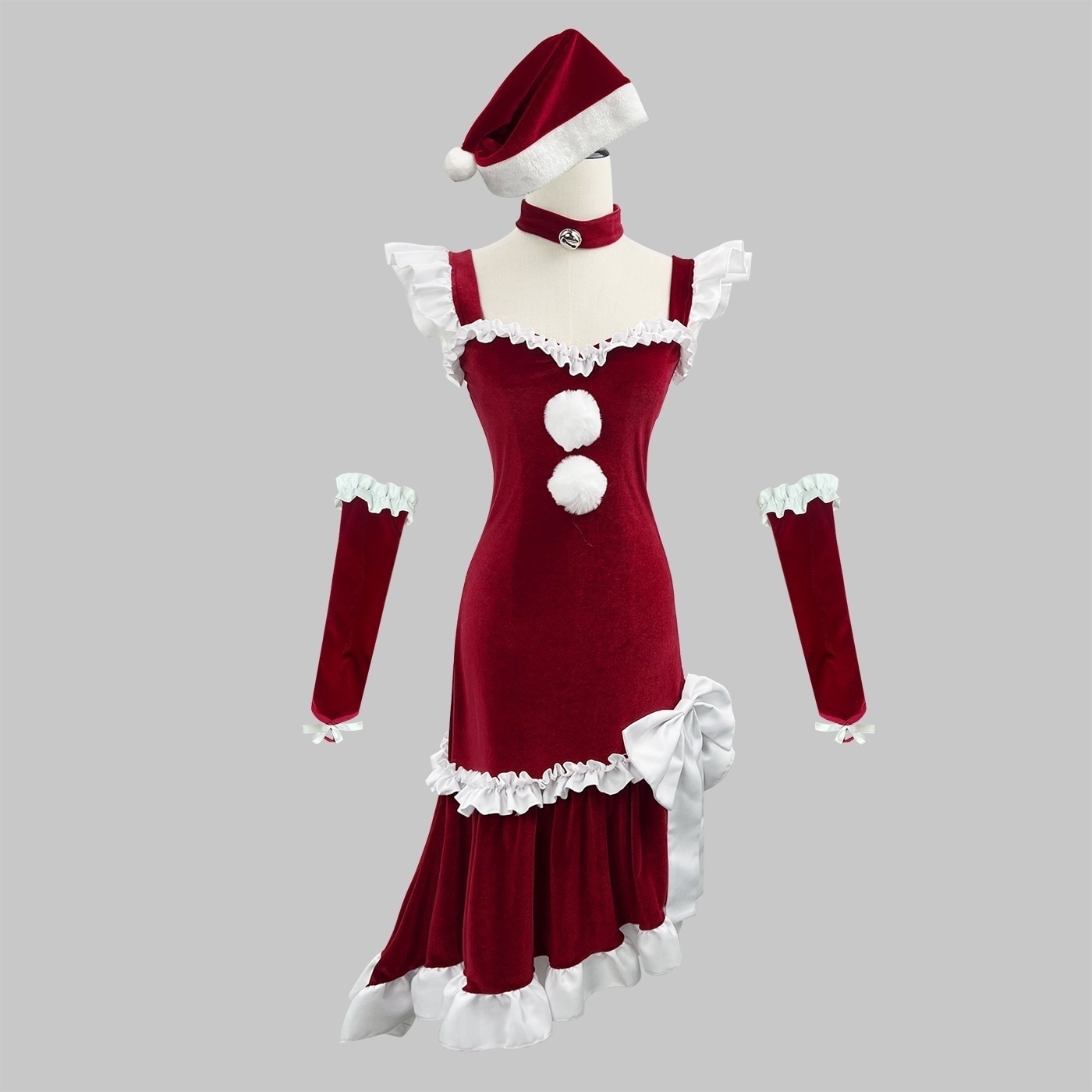 正規品新品バッグヒップクリスマス服ドレスフレンチドレスクリスマスコスプレコスチューム大きいサイズクリスマス