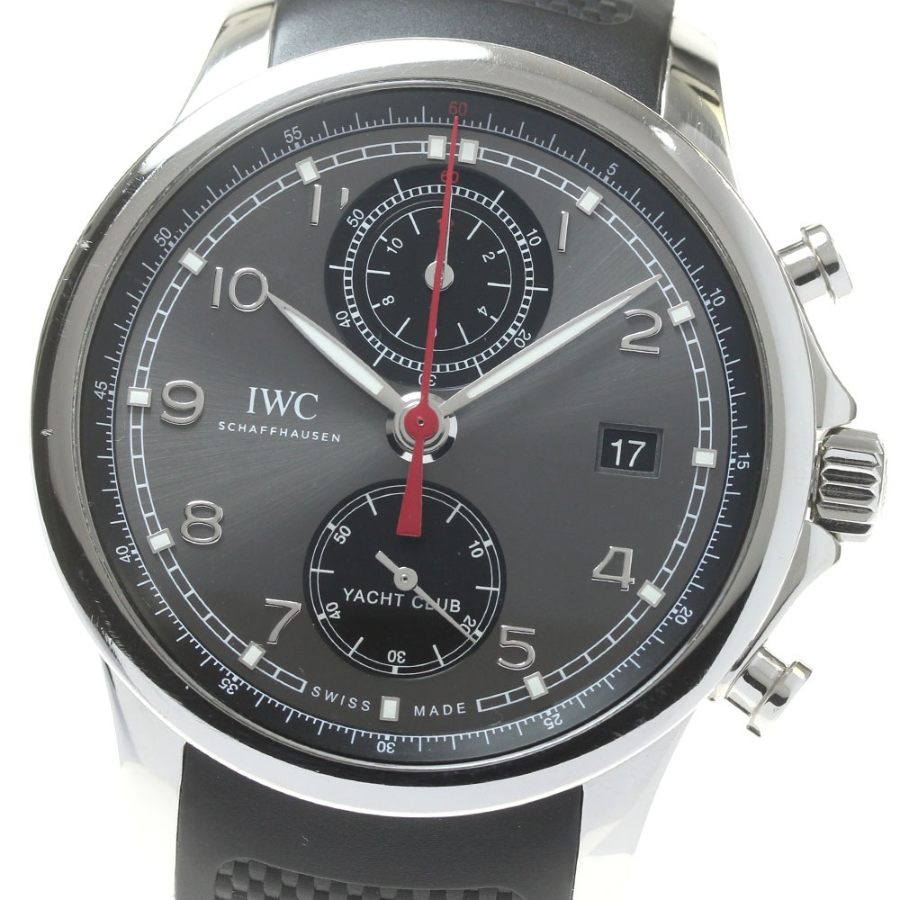 IWC IWC SCHAFFHAUSEN IW390503 ポルトギーゼ ヨットクラブ クロノグラフ 自動巻き メンズ 箱・保証書付き_850257【中古】