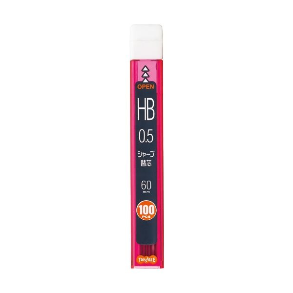 (まとめ) TANOSEE シャープ替芯 0.5mmHB 1個（100本） (×50セット)