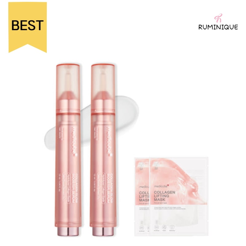 [弾むようなハリ肌 BEST] コラーゲンブースターセラム 15ml × 2 + コラーゲンマスク 2枚 スキンケア / 美容液 / ブースターセラム / コラーゲン / ハリ肌ケア / ツヤ肌ケア