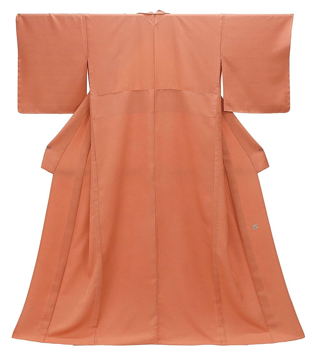 単衣 色無地 新品仕立済 正絹 単衣 加賀友禅 百貫達雄作 身丈164.5cm 裄丈68cm 色無地 新品 仕立て上がり 着物 wa1140