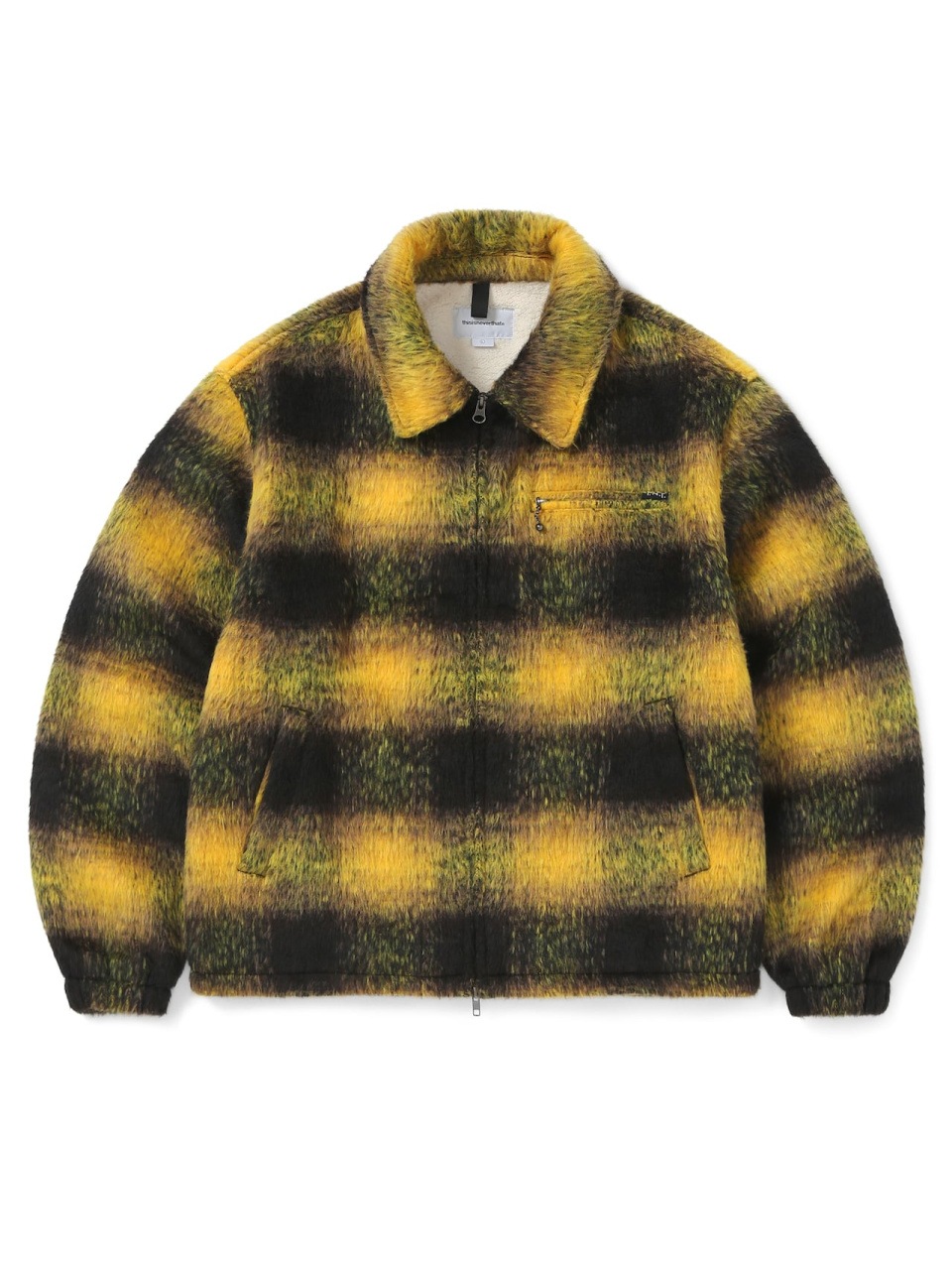 【THISISNEVERTHAT】 BRUSHED CHECK ZIP JACKET : 4COLOR