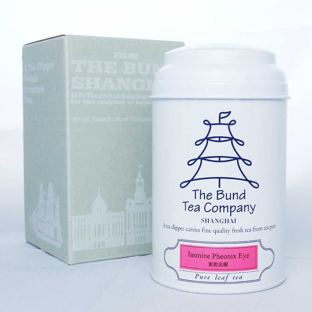 バンドティーカンパニー ジャスミンフェニックスアイ 白茶 茉莉鳳眼(ティーバッグ) 高級ジャスミン茶 10包入1缶