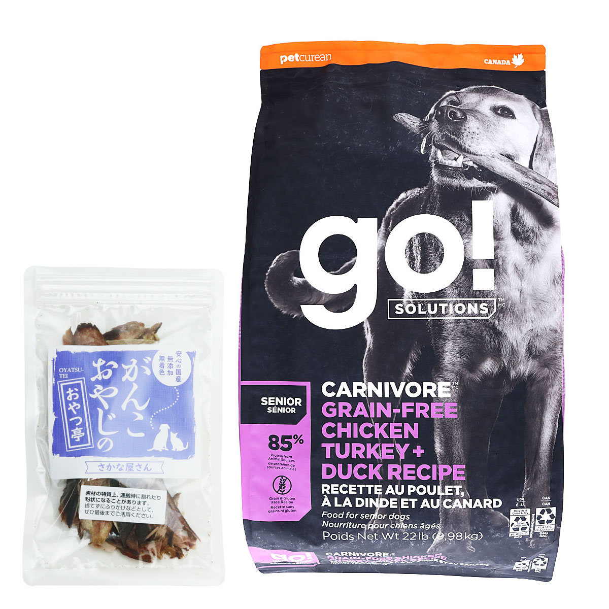 GO! ゴー ソリューションズ カーニボア シニア チキンターキー＋ダック 9.98kg【国産無添加さかなのおやつ付き】ドッグフード