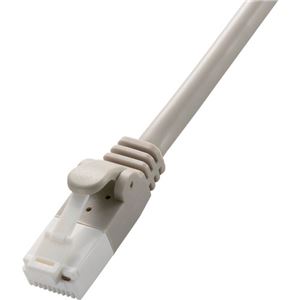 （まとめ） エレコム Cat6対応ツメ折れ防止LANケーブル ライトグレー 5m LD-GPT／LG5／RS 1本 (×5セット)