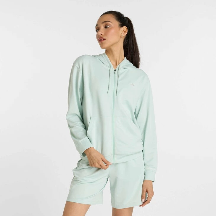 トレーニングジャケット レディース フルジップ ジャケット 長袖 パーカー フーディ スポーツウェア 薄手 フレンチテリー ジャージ 吸汗速乾 ドライ フィットネス 運動/AWJ51504-CYS