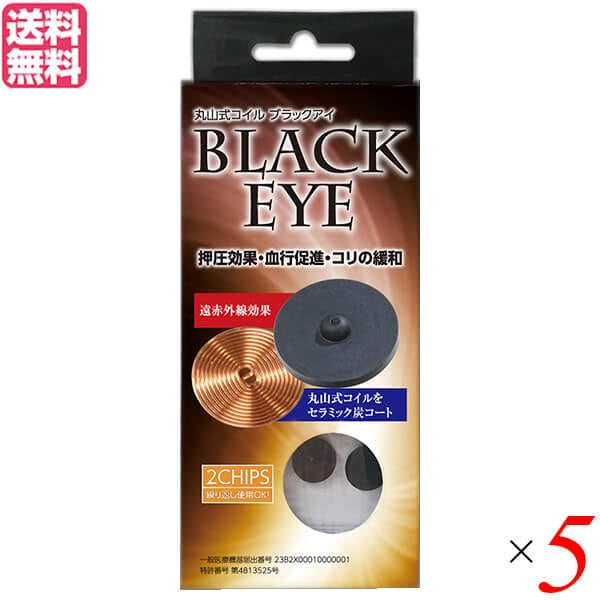 丸山式コイル ブラックアイ 2個入り 5個セット 一般医療機器 アンペールの法則 磁気 電流