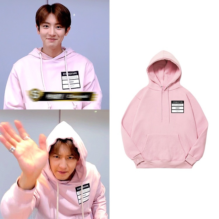 Exo パクチャニョルの服スウェットプルオーバーパーカープラスベルベット薄手春秋冬