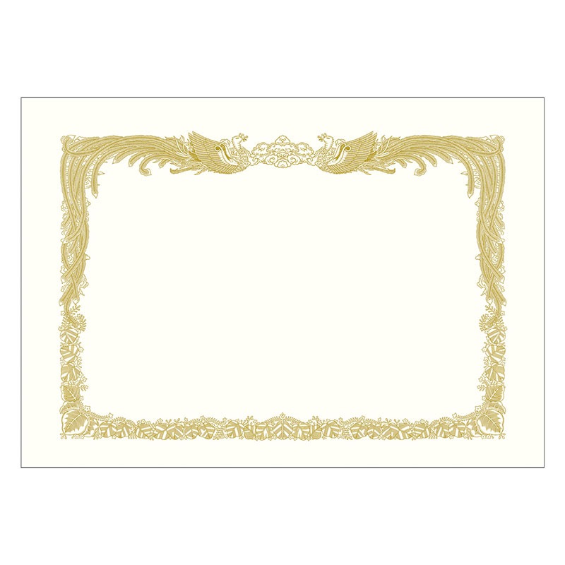 ササガワ 賞状用紙 ケント紙 みの判 縦書き用 100枚入 10-5032