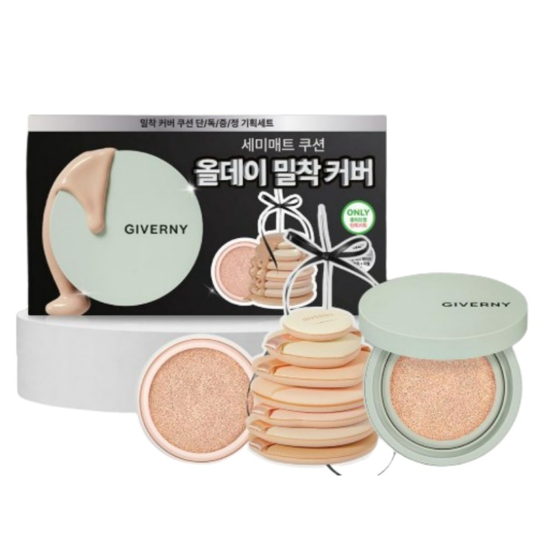 密着 カバー クッション 10周年 限定 パフ7枚＋リボンブラシ 17C