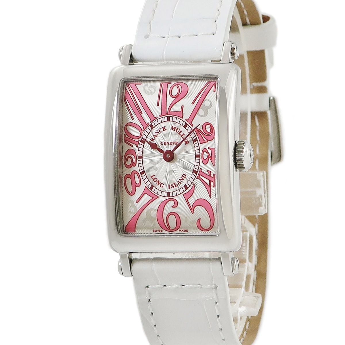 ロングアイランド 902QZJ クオーツ レディース ピンク ビザン数字 ギヨシェ 日本限定 3年保証