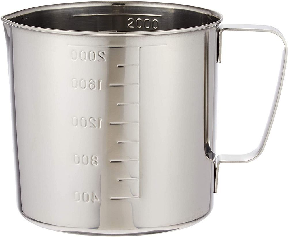 （まとめ買い）赤川器物製作所 AG 18-8口付水マス 計量カップ 2L [x3]