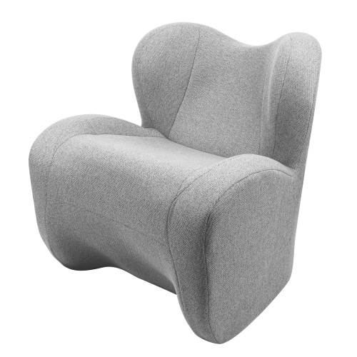 ** 【場所を取らない】超軽量ローチェア 3.5kgで移動楽々・耐荷重120kgの一人掛けソファー 書斎やベランダにも（グレー）**