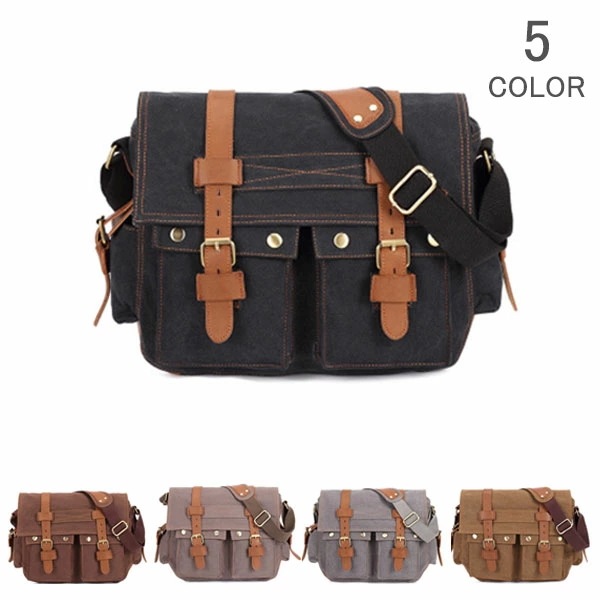 ショルダーバッグ ビジネスバッグ メンズ レディース 斜めがけ 肩掛け 帆布バッグ 大容量 通勤 通学 出張 旅行 軽量 アウトドア aaa