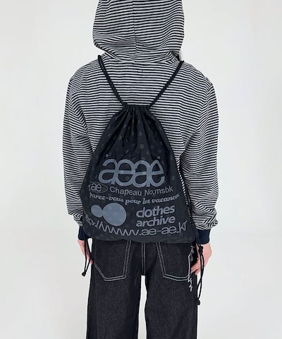 Qoo10 aeae WEB LOGO GYMSACK バッグ