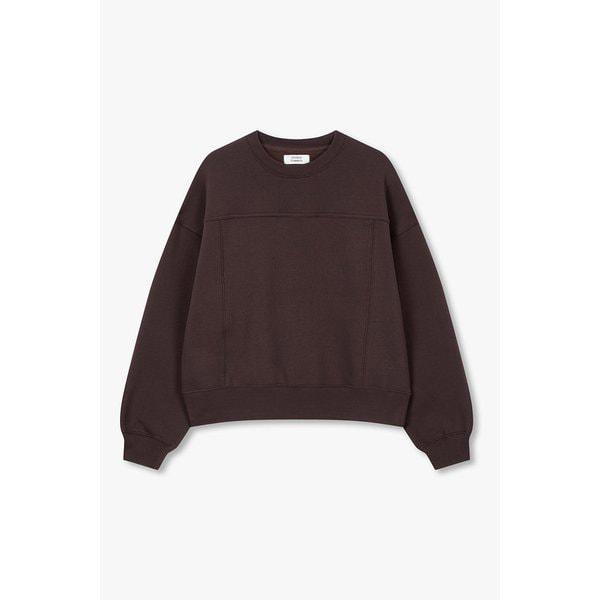 切開ライン起毛マンツーマンTシャツ 9105422230071