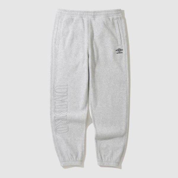 パンツ TQT UP423CFPN9-WMG プラスフリース ビッグレタリング ジョガーパンツ / LIGHT GREY
