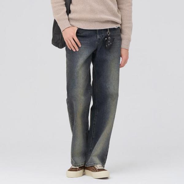 チェイスカルト(南昌原店) DP02 男性 Dトーン ビッグ ワイド デニムパンツ 男性 Dトーン ビッグ ワイド デニムパンツ EERK2319B04