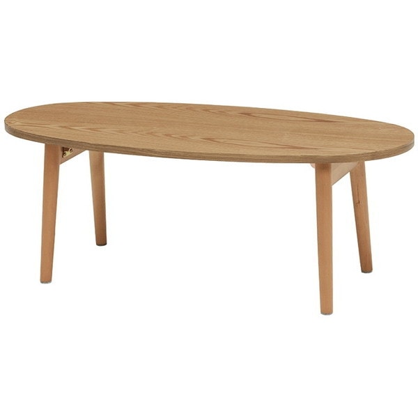 MT-6420NA ナチュラル [折れ脚丸テーブル 幅95cm] メーカー直送