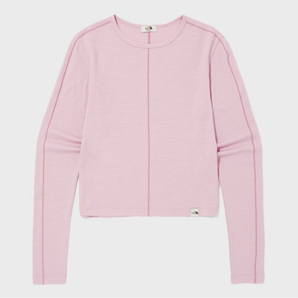 ザ・ノース・フェイス [ノース・フェイス] 女性用ベルーカウールクロップロングスリーブラウンドTシャツ NT7TQ30L_PPI 8,371円