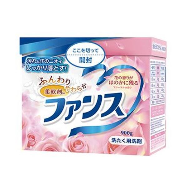 （まとめ）第一石鹸 ファンス 衣料用洗剤柔軟剤in 900g 1セット（10個）[x5セット]