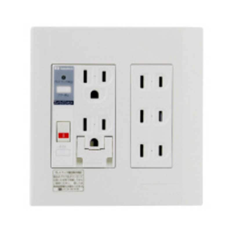 河村電器産業　プレトラックコンセント(多回路2連・簡易耐火枠付)　PTC2BA15FE