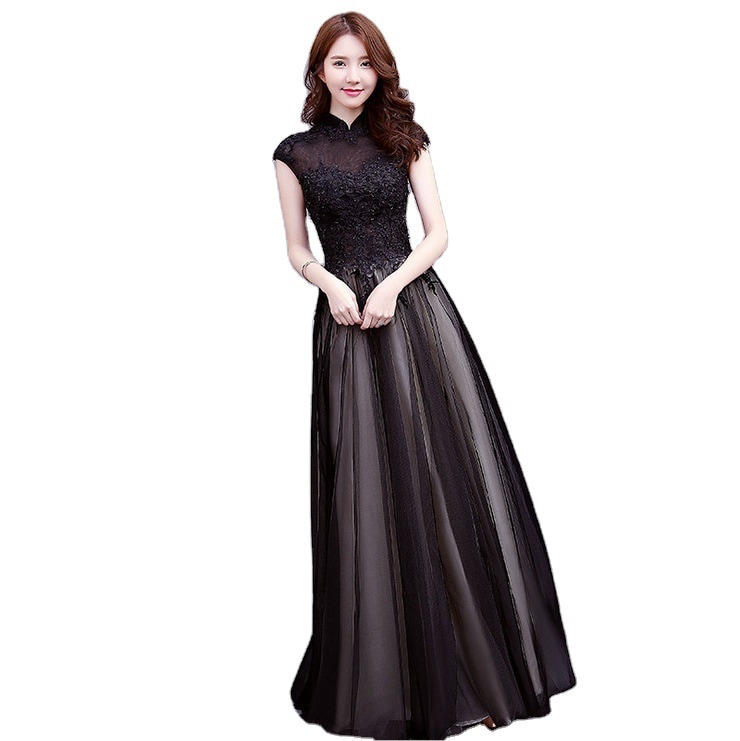 ロングドレス 演奏会 結婚式 ドレス チュール レース マキシ丈 パーティードレス フォーマル パーティドレス ピアノ 発表会 二次会 ウェディング 花嫁010-977