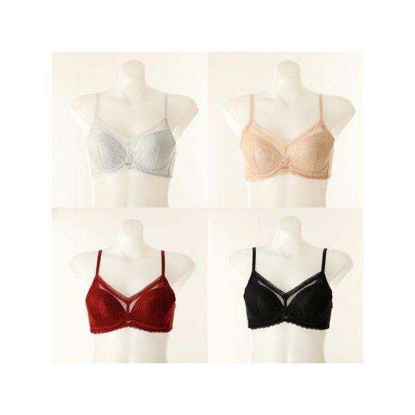 4枚入り AカップBカップ アッシュメモリ ver.2 サイドカバーアップ 女性ブラ 4点セット VBR9001A B .._P414226060