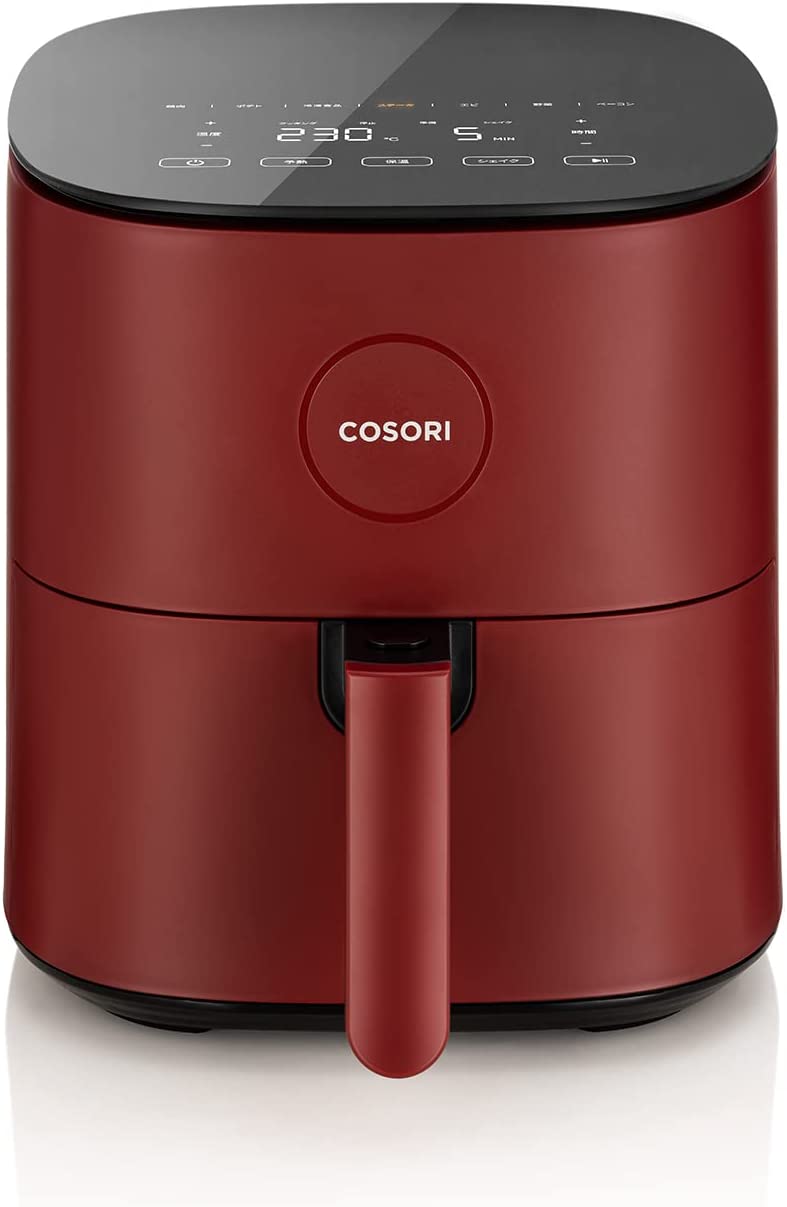 ノンフライヤー CAF-L501 4.7L大容量 電気フライヤー ノンオイル フライヤー 卓上 LEDディスプレイ タッチパネル タイマー 温度調整 レシピ付き 家庭用[メーカー保証2年]