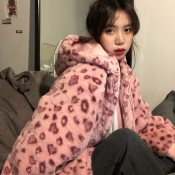 フリースコート アウター フーディー カジュアル ピンク ミディアム丈 袖あり 長袖 フード