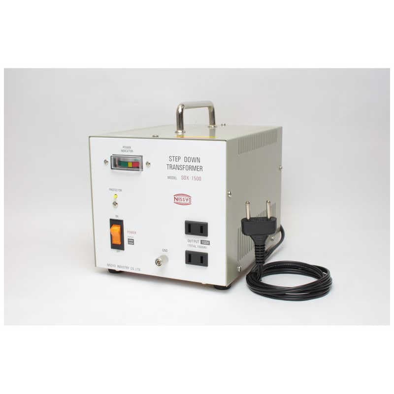 日章工業　変圧器トランスフォーマ SDXシリーズ(220/240V1500W)　SDX-1500
