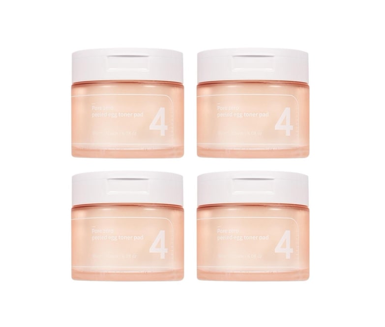 4番 毛穴ゼロたまご肌トナーパッド 4個セット／毛穴 肌のキメ　ハリ　角質ケア