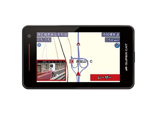 ユピテル(YUPITERU)SUPER CAT レーザー＆レーダー探知機 PREMIUM LINE A1000