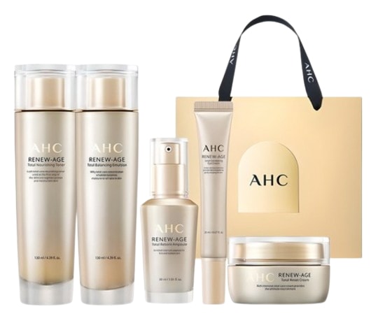 リニューエイジ トータル4 ギフトセット 130ml+130ml+30ml+50ml+20ml 美白・シワ改善 二重機能化粧品 トータルアンチエイジング 弾力・ブライトニングソリューション 肌