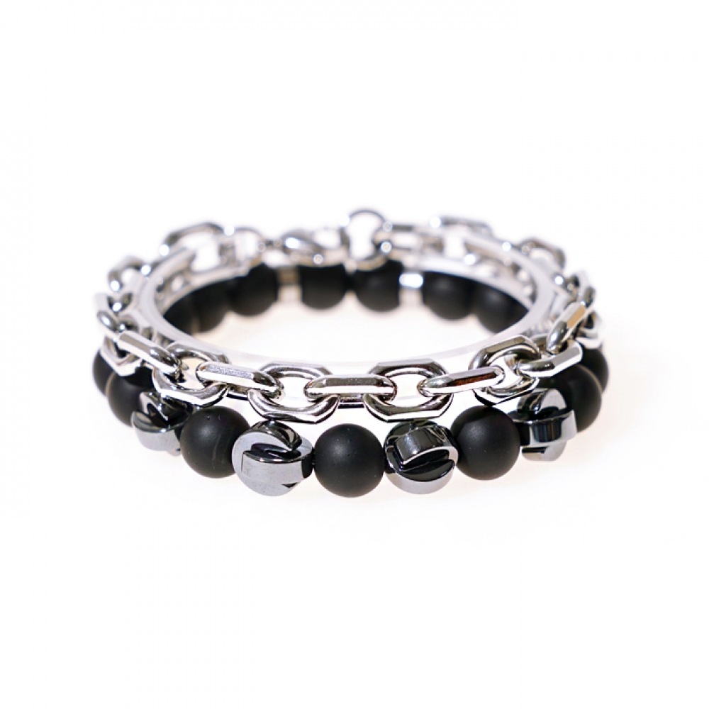 JBANS クラシックサージカルヒップスター 504 ドッキングハイマ 519 ブレスレットセット (C1901-SE093SV)