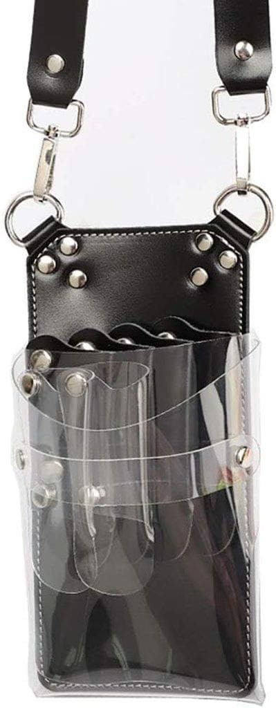 シザーバッグ シザー ケース シザーバッグ 6 シザー ケース 理髪師ツールバッグの理髪はさみの袋 はさみバッグ を防水します PVC透明な切断されたはさみの美容院の毛はさみのバッグポーチ はさみバッ