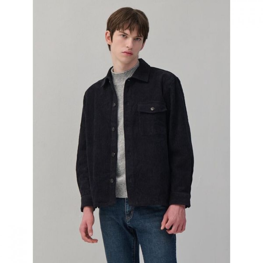 [ギャラクシーライフスタイル] コーデュロイアウターシャツネイビー (GC4864C01R)