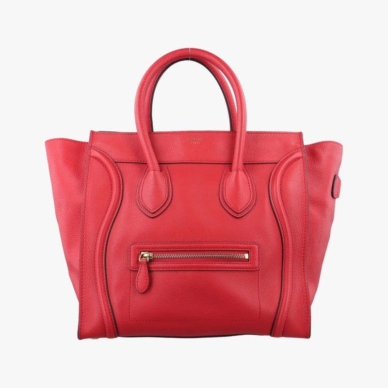 ラゲージミニショッパーレッドレザーS-SN-1111 S-MM-1111中古