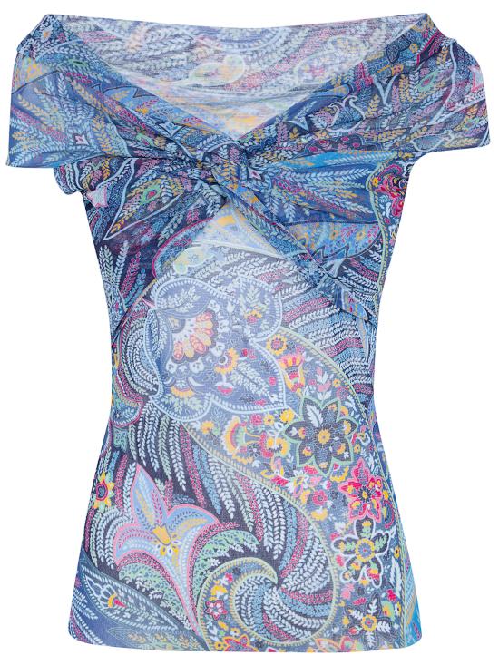 ETRO Women Tops WRJA0193 99IAS72 X0887 BLUE PRINT