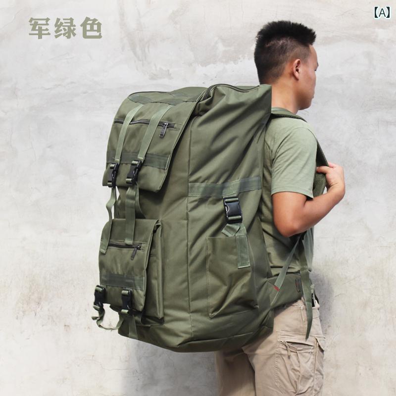 リュック　アウトドア　旅行 125 L大容量 アウトドア 防水 登山 迷彩 バッグ ダブル イレブン 158 委託 旅行 引越 し 作業 バック パック