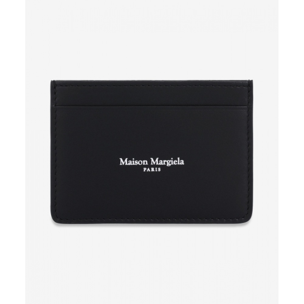 メゾンマルジェラロゴスリム 3CC カードホルダー-ブラック/SA2VX0006P8729H1145