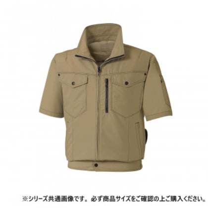 サンエス 半袖ブルゾン 21:カーキ 3L KF95150N