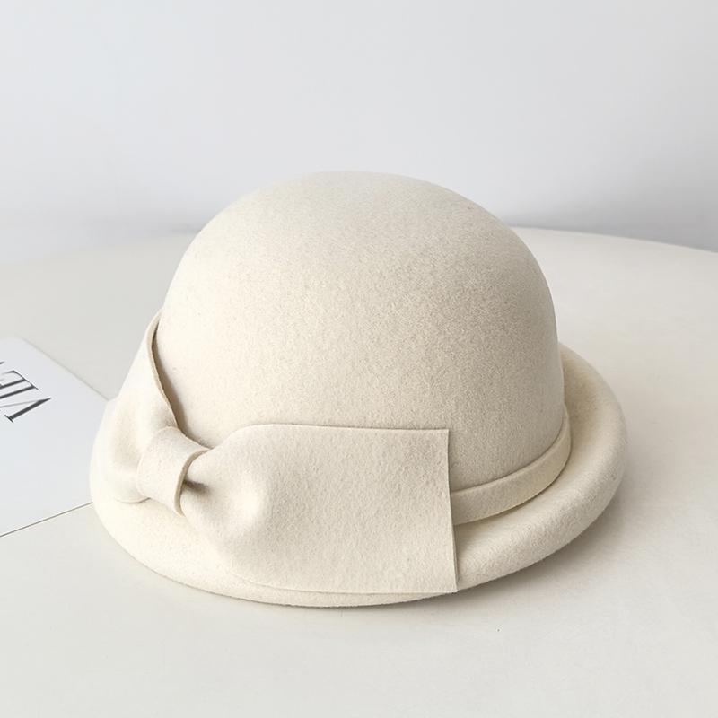 秋冬 コーデ レディース ファッション オシャレ 服 カワイイ シンプル 大人カワイイ 大きいサイズ シンプル ウール 帽子 カール フェルト エレガント レトロ ベレー帽