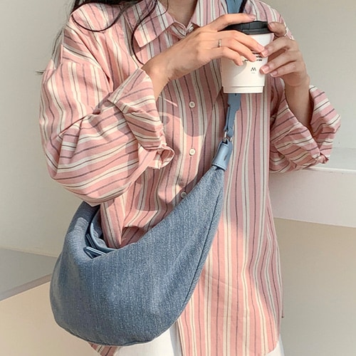 デニムバッグ ホボバッグ デニムショルダーバッグ