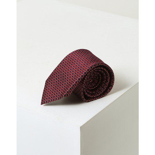 [25SS] ツートンレッドスクエアパターンネクタイ DMNE5E002R2