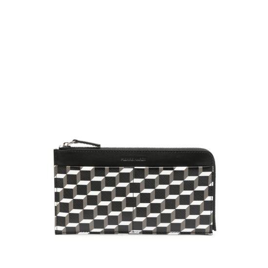 PIERRE HARDY Women Wallet ABW02 PALATINE BKWBK BLACK WHITE