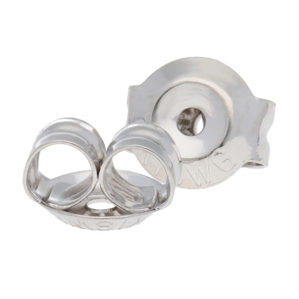 【KOHSAi】ピアスキャッチ Sサイズ 0.8～0.9ミリポスト 地金 日本製 両耳ペア 2個 刻印入り 金属アレルギー配慮 ダブルロック ニッケルフリー ロック式 落ちない シンプル 18金 K1