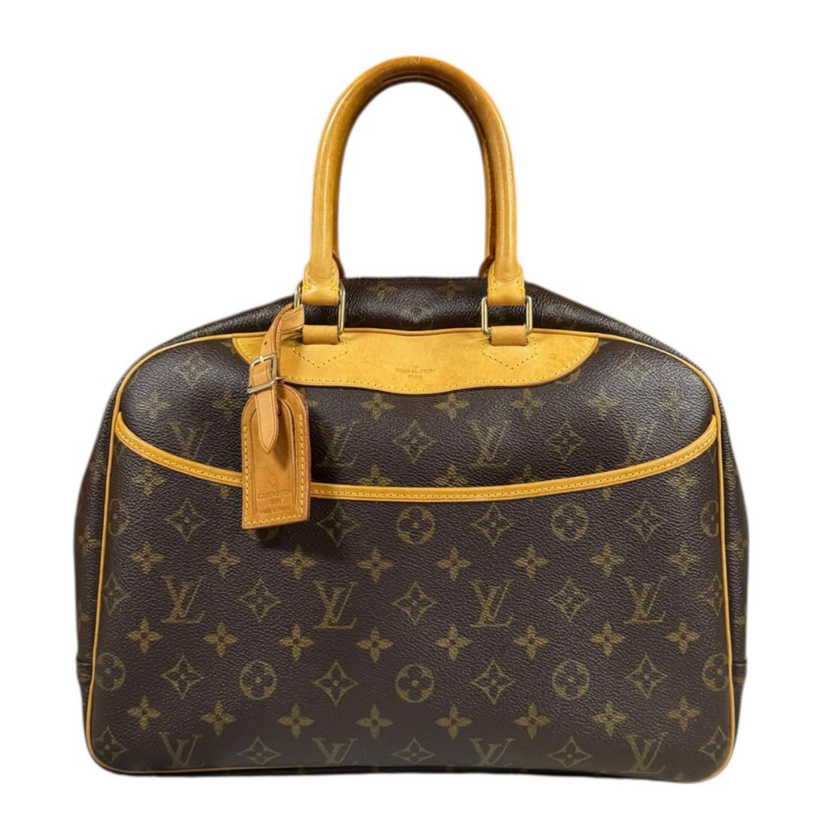 ルイヴィトン ドーヴィル モノグラム ハンドバッグ モノグラムキャンバス M47270 ブラウン LOUIS VUITTON 中古