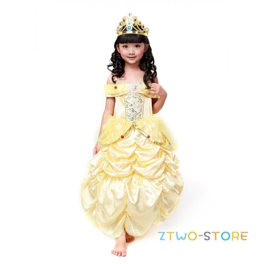 即納ありベル ドレス 子供服 衣装 コスプレ ドレス 誕 プレゼント パーティー お姫様 ハロウィン クリスマス プレゼント 女子 パニエ付き 2点セット